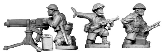 Artizan Designs WWII 28mm: British 8th Army Vickers MMG Team (1 gun and 3 crew)
