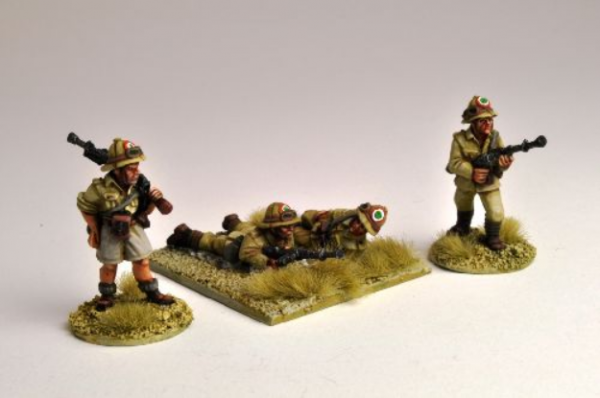 Artizan Designs WWII 28mm: Italian LMG Teams (4)