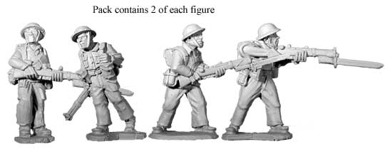 Artizan Designs WWII 28mm: British 8th Army Riflemen II (4)