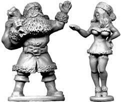 28mm Historical: Father Christmas (and Lovely Assistant)