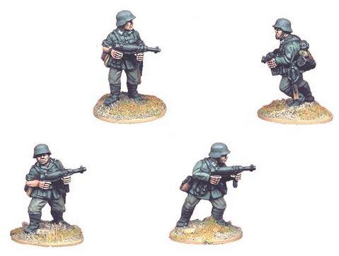 Crusader Miniatures: German Infantry with SMG (4)