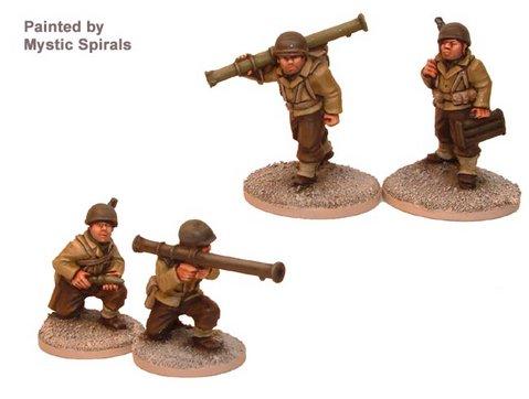 Crusader Miniatures: US Bazooka Teams (4)