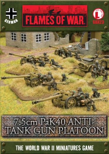 Flames Of War (WWII): (German) 7.5cm PaK40 Anti-tank Gun Platoon