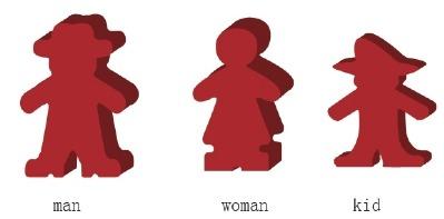 Game Accessories: Deluxe Wooden Farmer Set (25 Tokens)