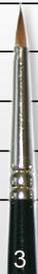 Series 7 Kolinsky Sable: Miniatures Brush #3