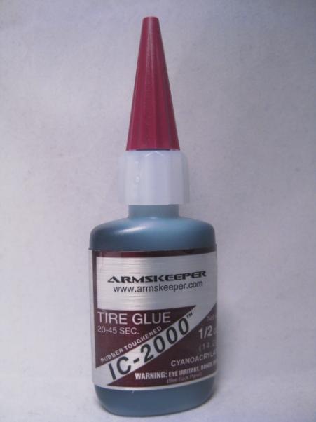 ArmsKeeper Glues: IC-2000 Black Rubber (.5 oz)