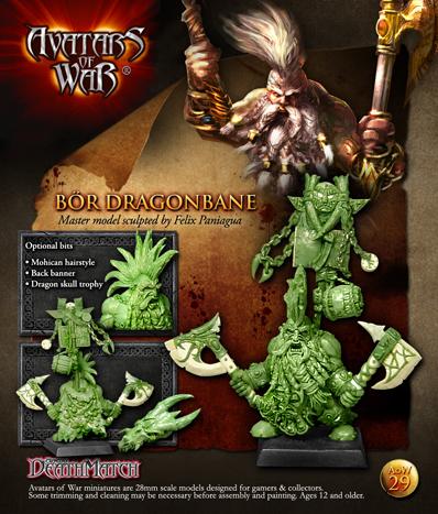 Avatars of War: Dragon Seeker with Paired Weapons - Bör Dragonbane