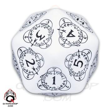 Exotic Dice: d20 White & Black Card Game Level Counter (1)