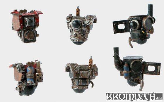 Kromlech Conversion Bitz: Post-Apocalyptic Mechanical Torsos (6)
