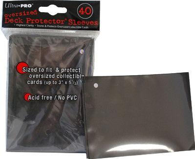 OVERSIZED Solid Black Deck Protectors Pack (40)
