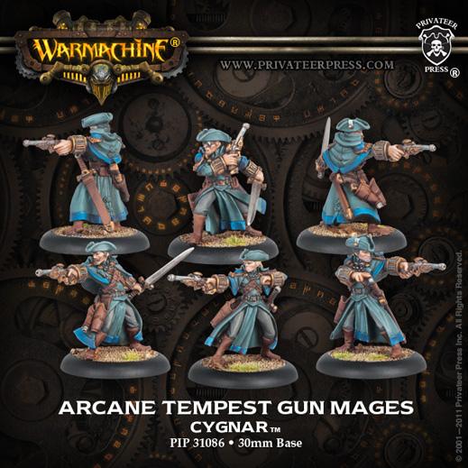 (Cygnar) Arcane Tempest Gun Mages (6)