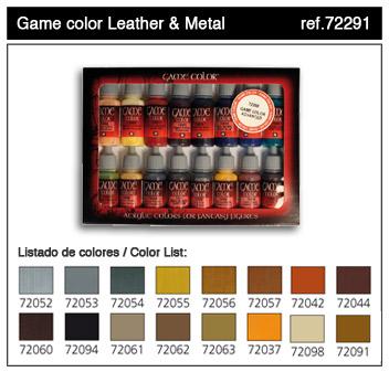 Game Color: Leather & Metal Paint Set (16)