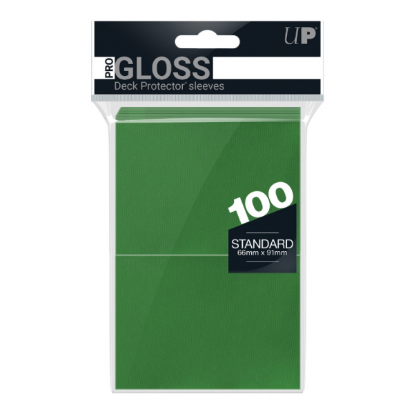 PRO-Gloss 100ct Standard Deck Protector sleeves: Green