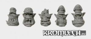 Kromlech Conversion Bitz: OW2 Orc Officer Heads (5)
