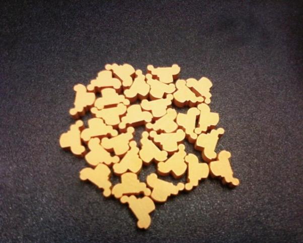 Game Accessories: Orange Car/Automobile Token Set (50 pack)