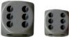 Chessex Dice Sets: Dark Grey/Black Opaque 12mm d6 (36)