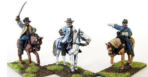 28mm American Civil War: (Confederate) Generals (Mounted)