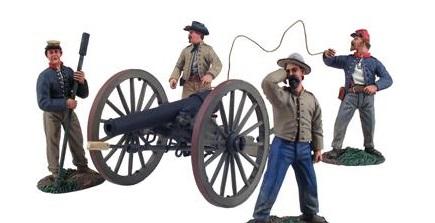 28mm American Civil War: (Confederate) Artillery (Firing)