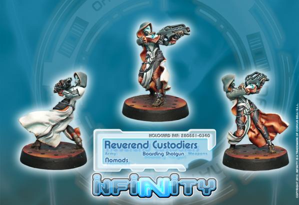 Infinity (#340) Nomads: Reverend Custodiers (Hacker, Boarding Shotgun) (1) [MFG OOP]