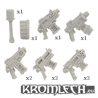 Kromlech Conversion Bitz: Orc Pistols (8 + grenade and shoulder pad)