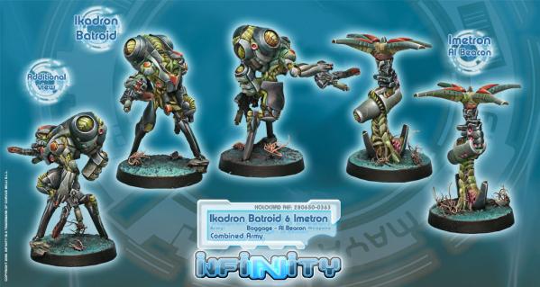 Infinity (#363) Combined Army: Ikadron Batroids & Imetron (Baggage; AI Beacon) (2)