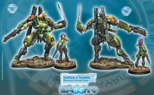 Infinity (#346) Mercenaries: Scarface & Cordelia, Mercenary Armored Team (2)