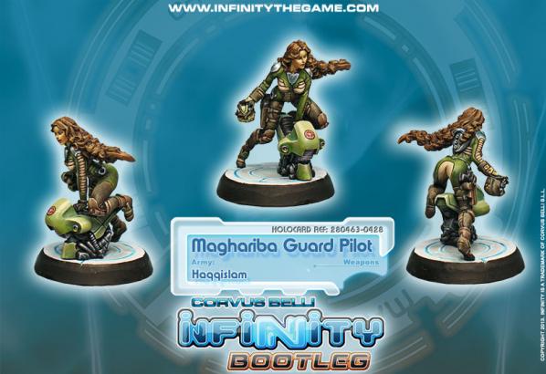 Infinity Bootleg (#428) Haqqislam: Maghariba Guard Pilot [MFG OOP]
