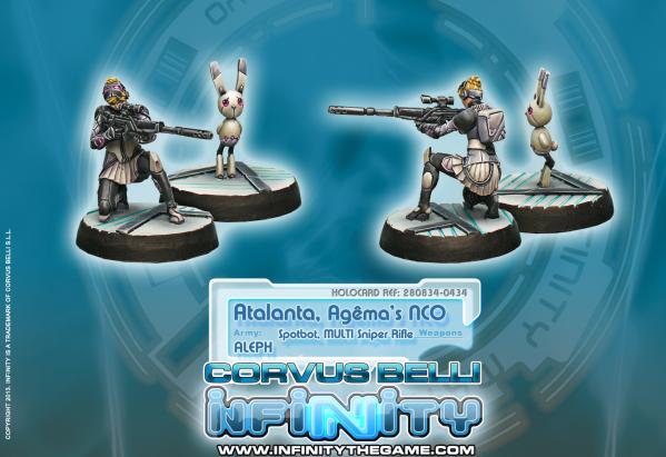 Infinity (#434) ALEPH: Atalanta, Agema's NCO & Spotbot (Multi Sniper & Spotter)