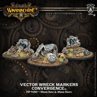 Warmachine Accessories: Vector Wreck Markers (3)
