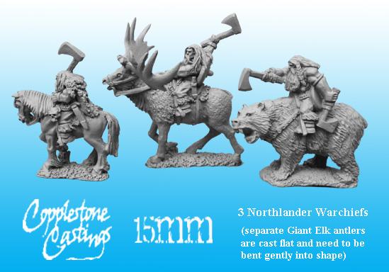 15mm Barbarica Fantasy: Northlander Warchiefs