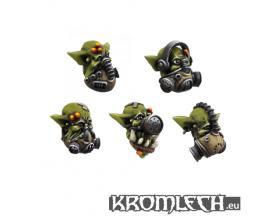 Kromlech Conversion Bitz: Orc Gasmask Heads (10)