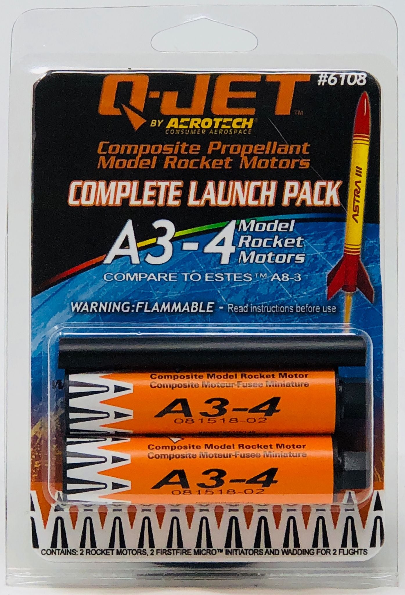 Quest 6108 A3-4 Launch Packs 2pk