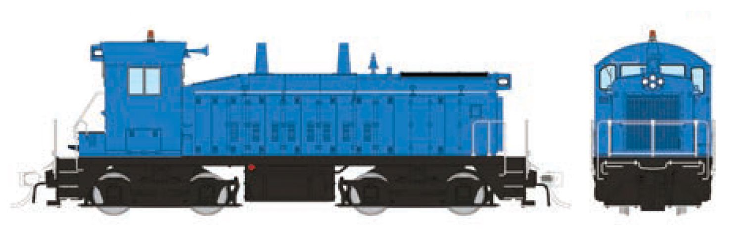 PREORDER Rapido HO 27102 EMD SW9 Diesel Locomotive, Industrial Blue