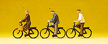 Preiser TT 75013 Bike Riders on Bicycles