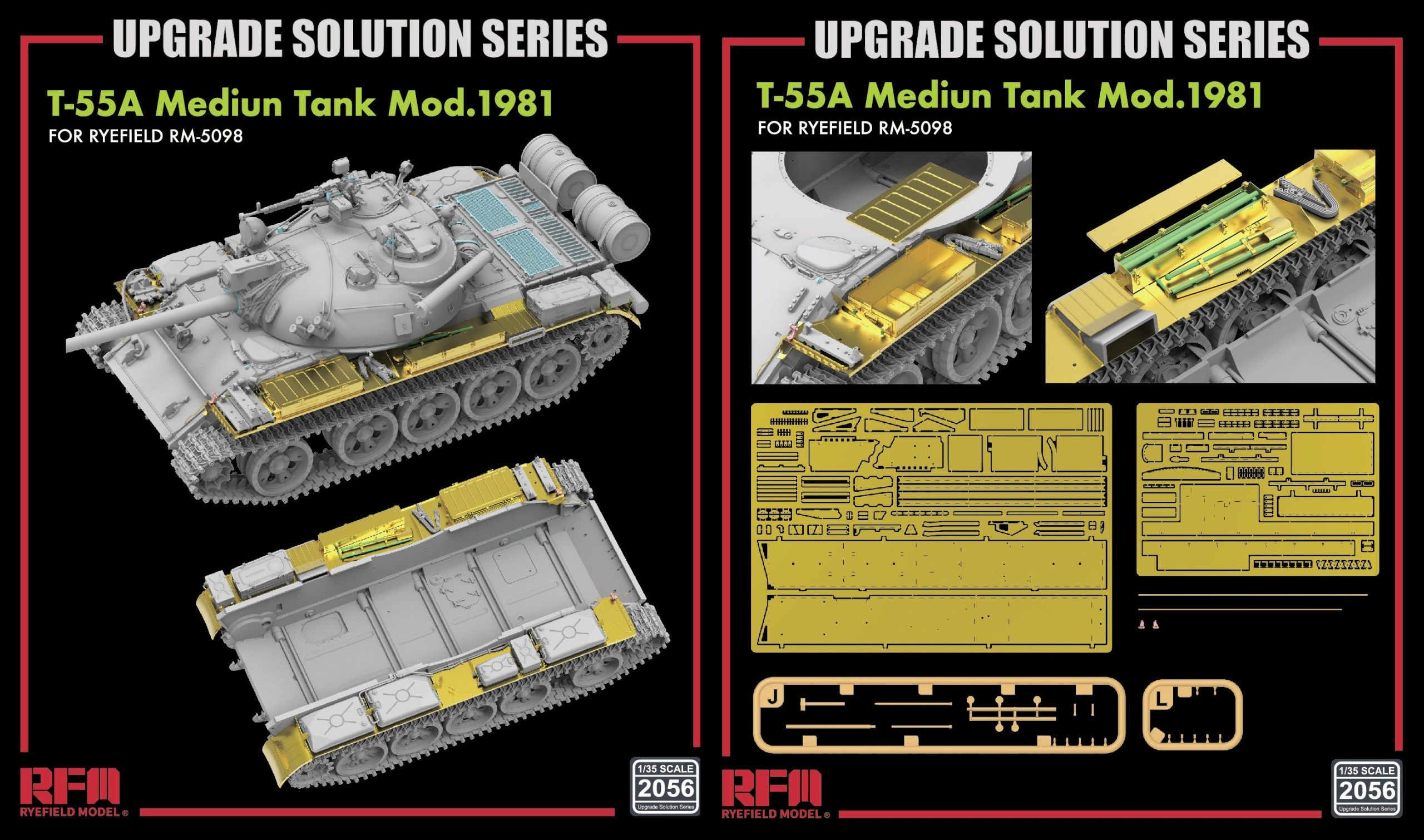 Rye Field Model 2056 Upgrade Set for 5098 T-55A Fenders