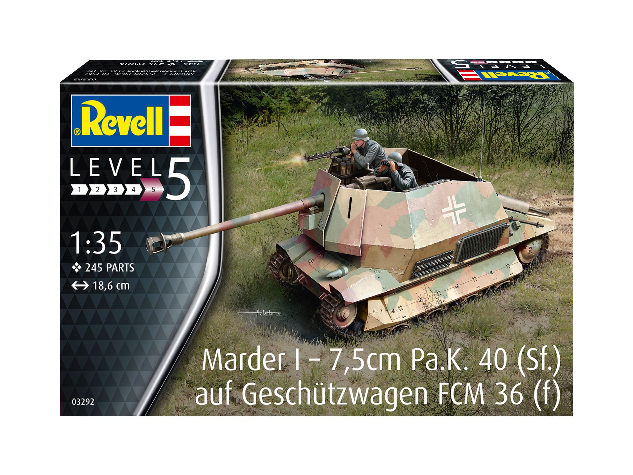 Revell 3292 Marder I 7.5cm Pa.K. 40 (Sf) 1:35