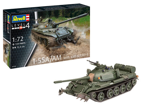 Revell 3328 T-55A/AM with KMT-6/EMT-5 1:72