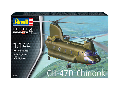 Revell 3825 CH-47D Chinook Helicopter 1:144