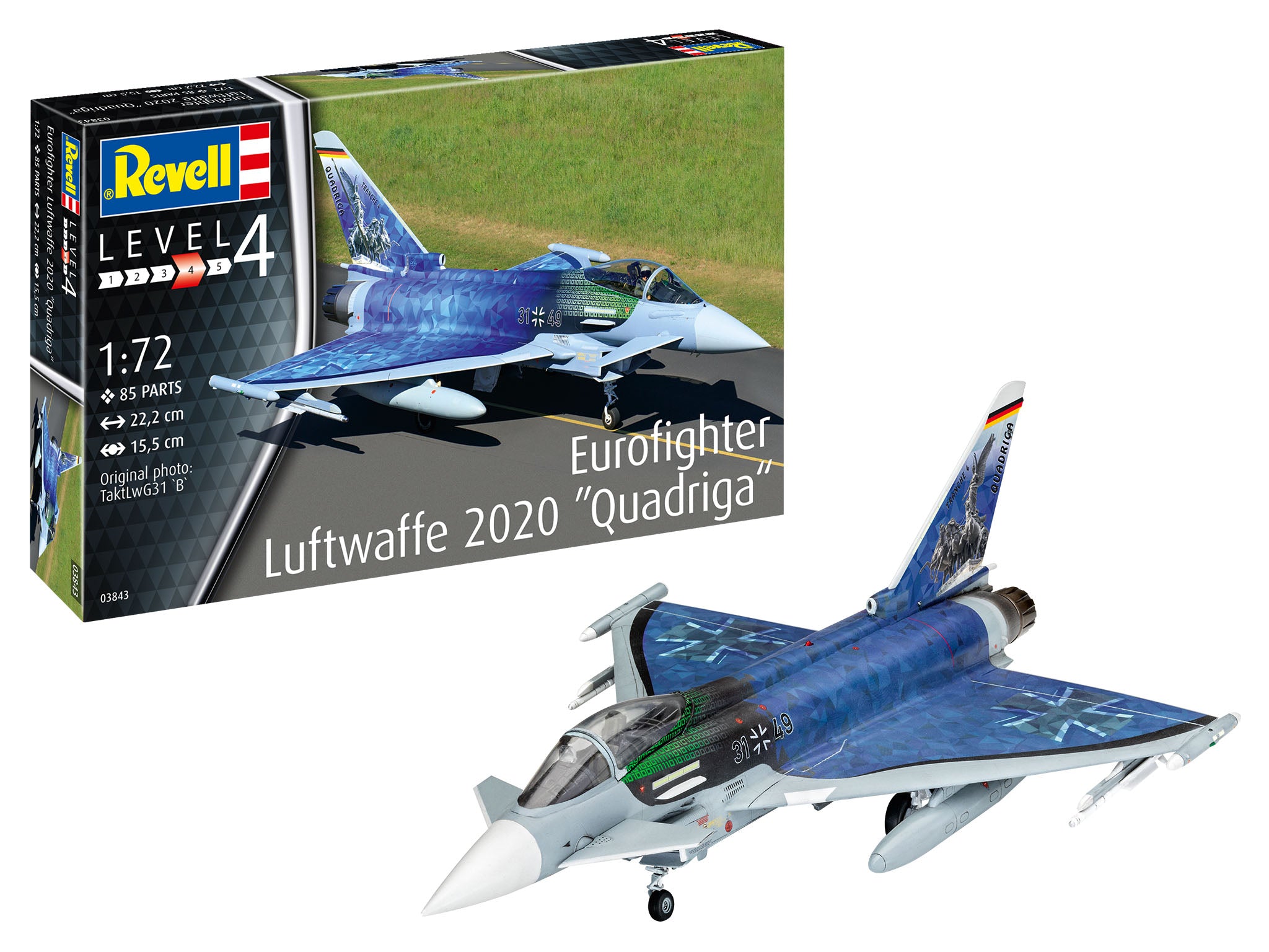 Revell 3843 Eurofighter Luftwaffe 2020 Quadriga 1:72