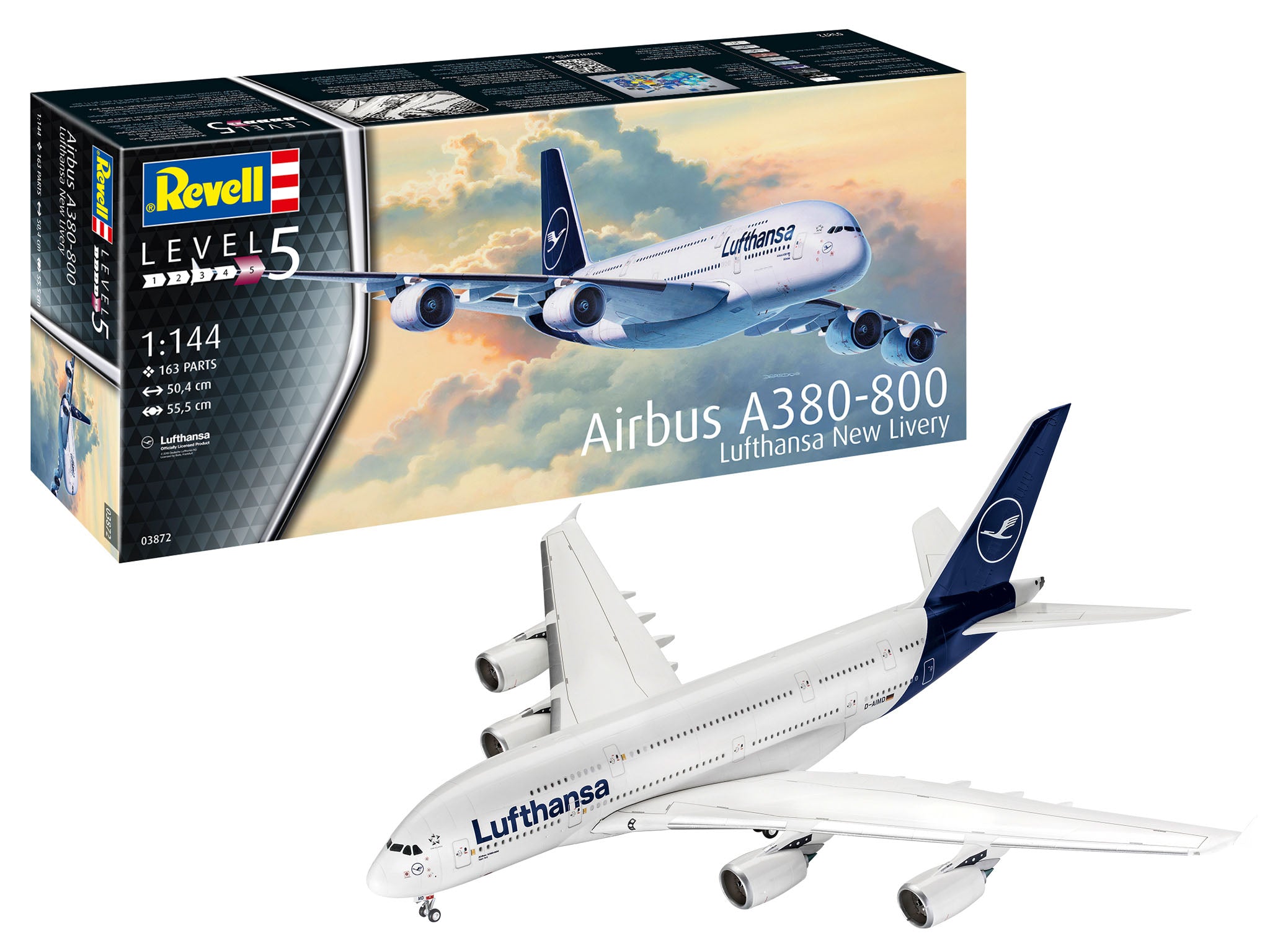 Revell 3872 Airbus A380-800 Lufthansa Livery 1:144