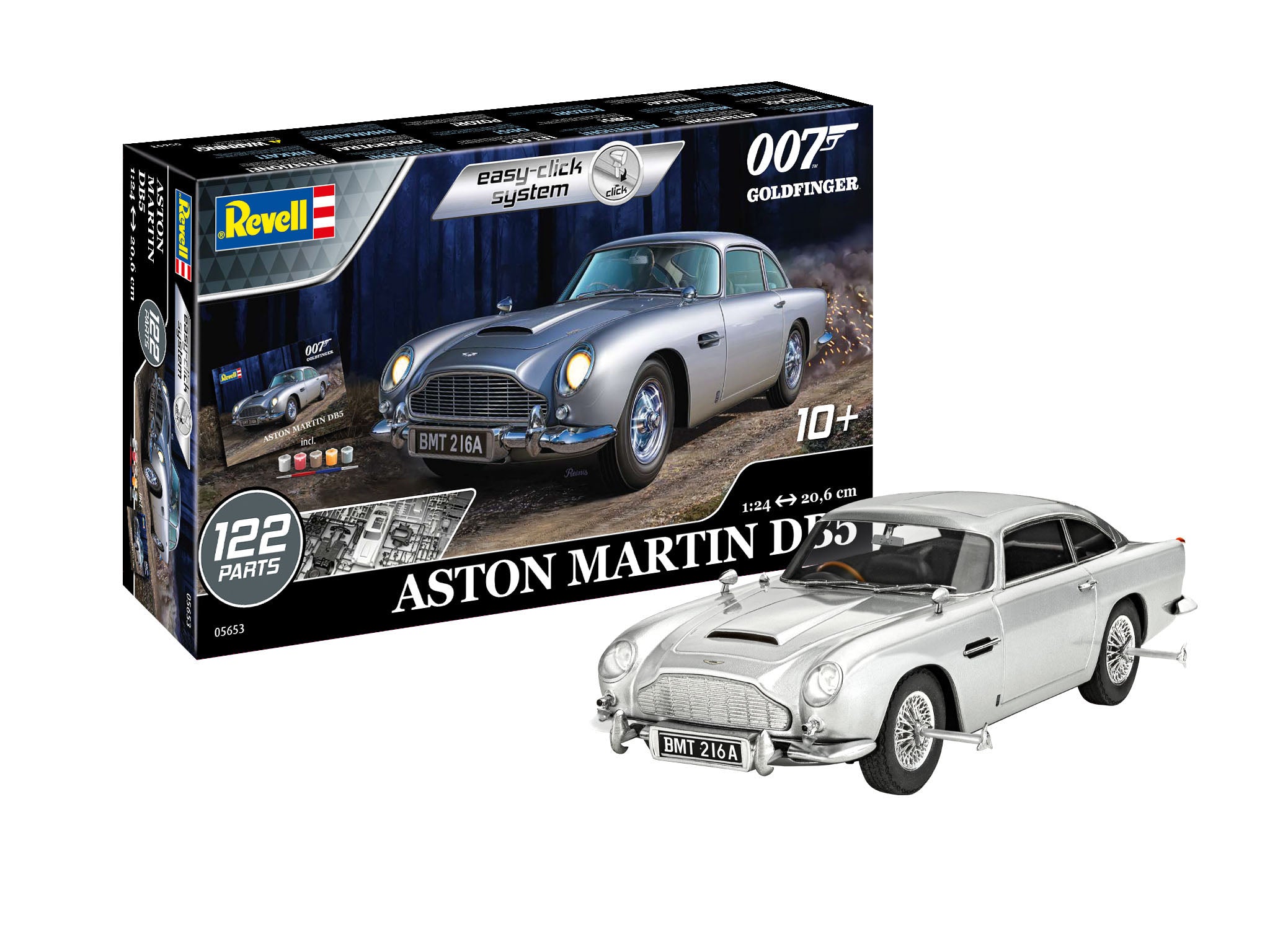 Revell 5653 James Bond Aston Martin BD5 Gift Set 1:24