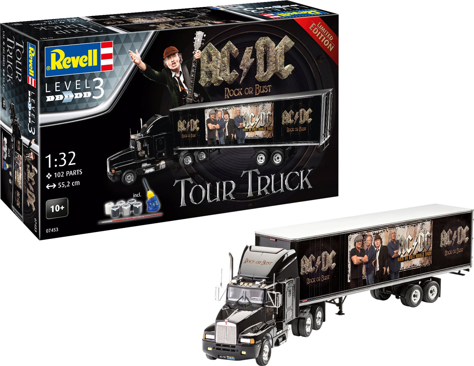 Revell 7453 AC/DC Truck & Trailer 1:32