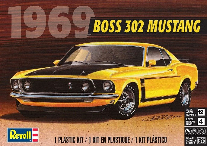 Revell Monogram 4313 '69 Boss 302 Mustang 1:25