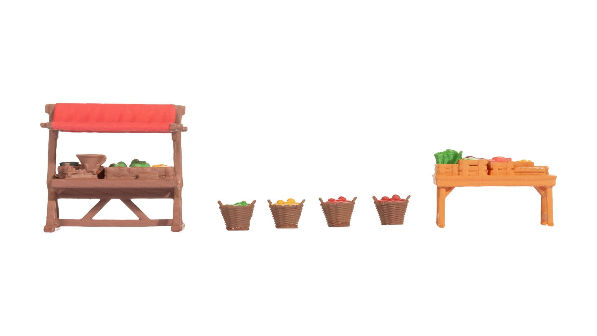 PREORDER Noch HO 14837 Weekly Farmers Market Accessories (6-Pack)