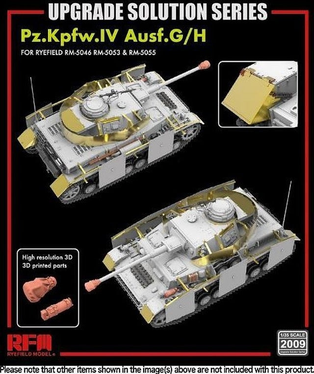 Ryefield Model 2009 Upgrade Set for 5053/5055 Pz.IV 1:35