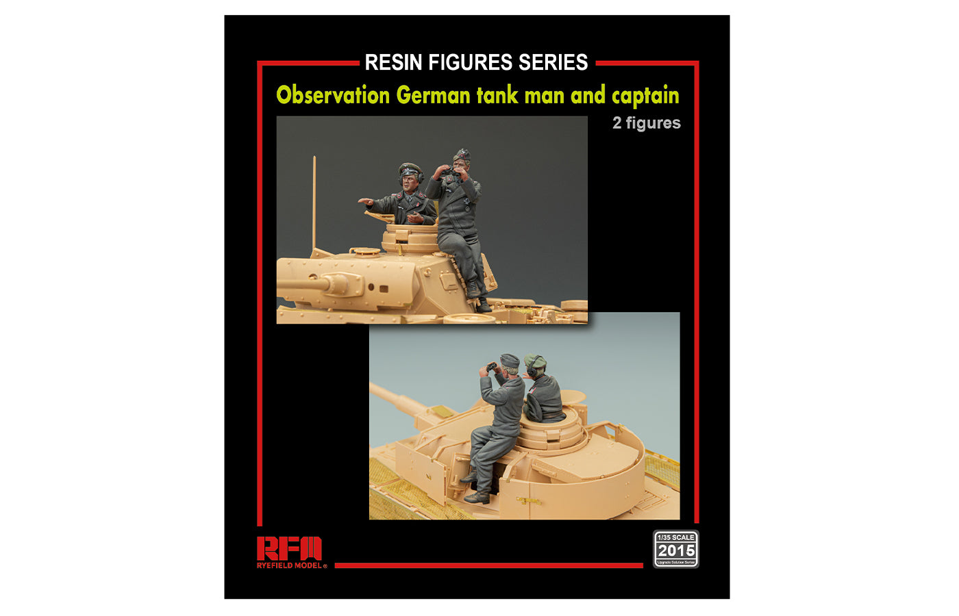 Rye Field Model 2015 German Panzer Commander + Crew Resin 1:35