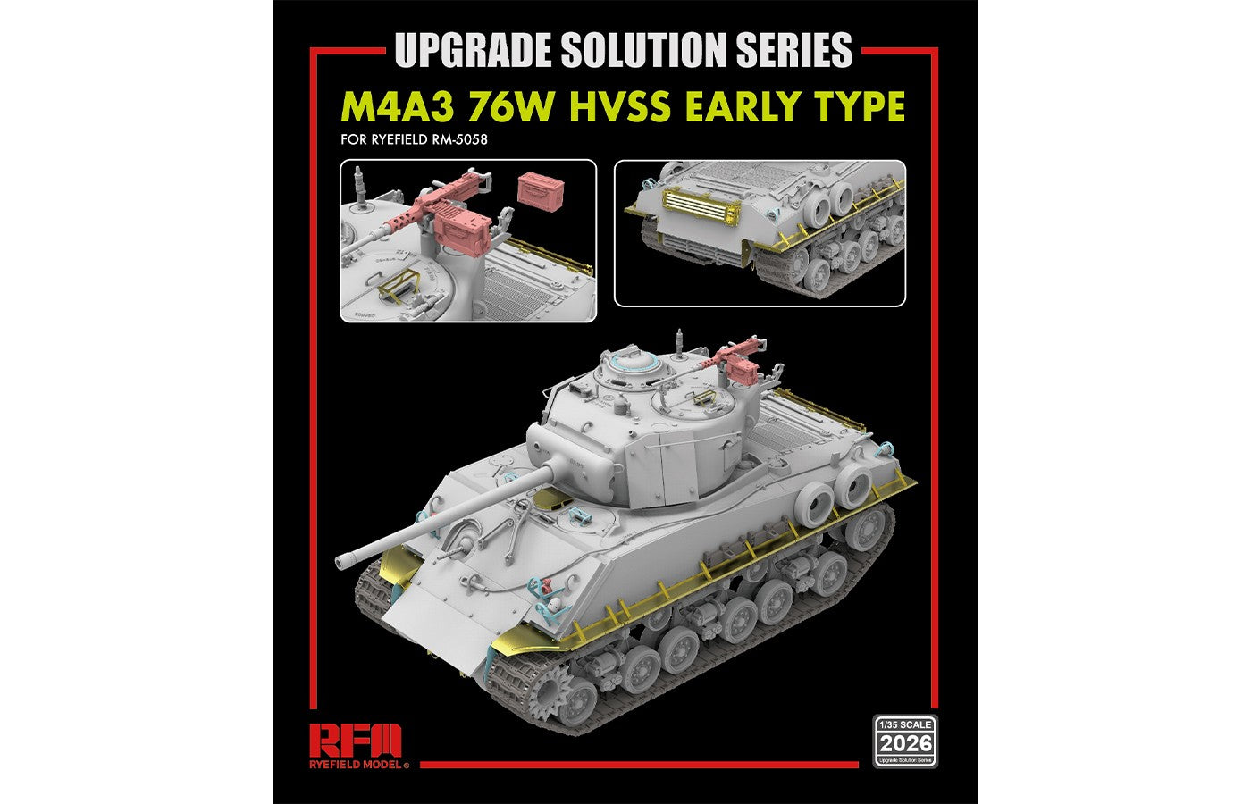 Ryefield Model 2026 Upgrade for M4A3 76W HVSS 1:35