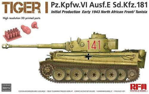 Rye Field Model 5001U Tiger I Initial Prod 1943 1:35