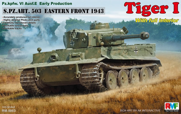 Rye Field Model 5003 Tiger I Early Full Interior