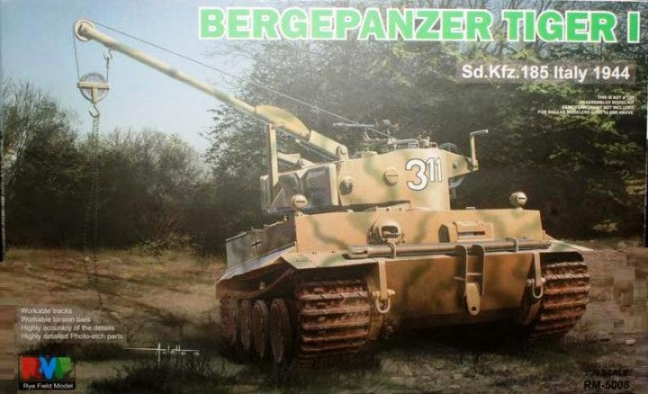 Rye Field Model 5008 Tiger I BergerpanZer Sd.Kfz.185 '44 1:35